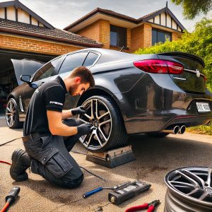 Rim Repair Penrith for gutter and curb rash